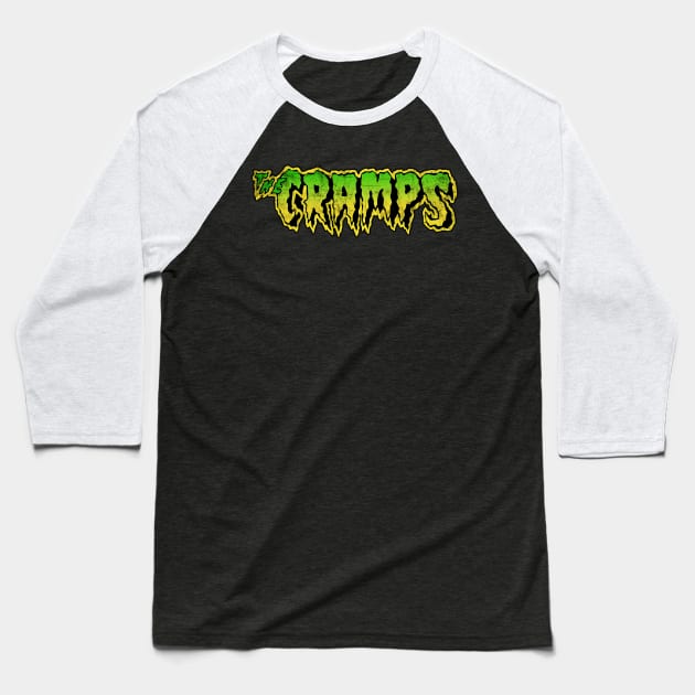 the cramps logo Baseball T-Shirt by Van Bouten Design